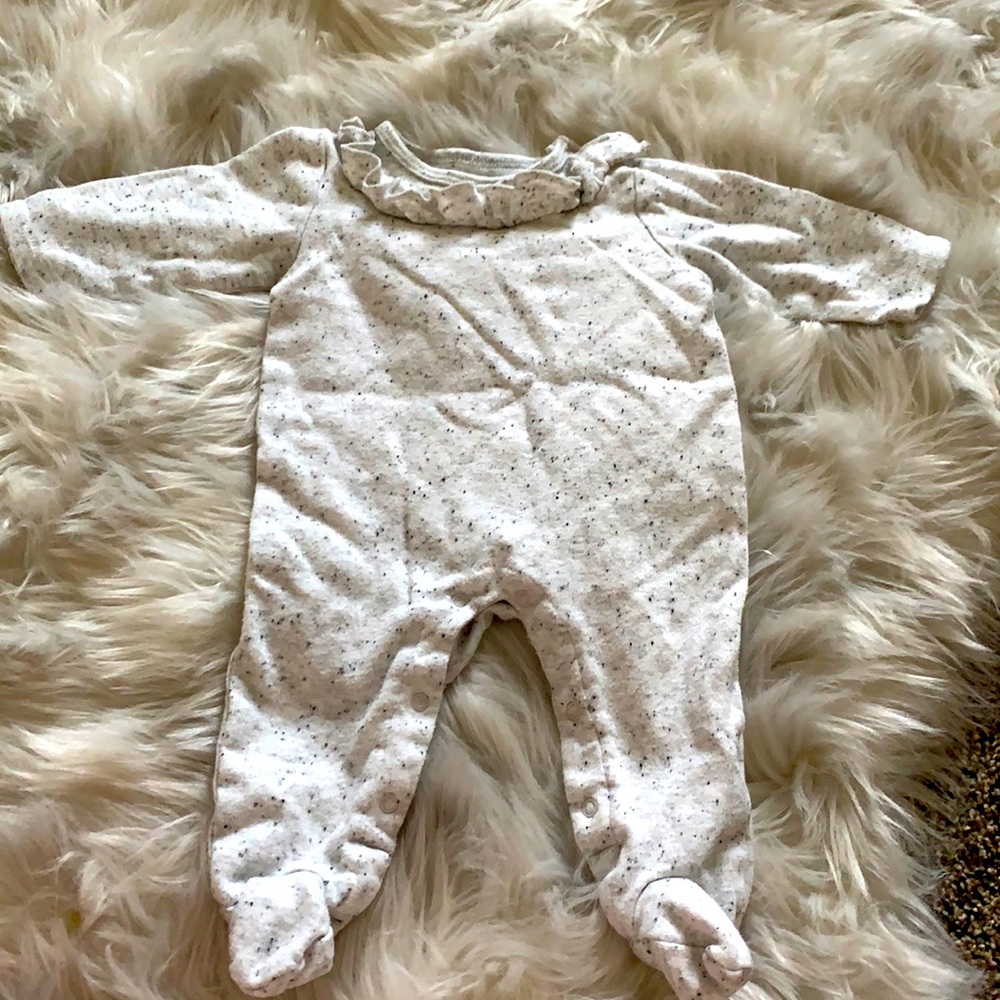 Speckled Soft Footie 0-3M